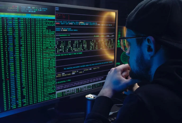 Computer Hacker Coding Screen