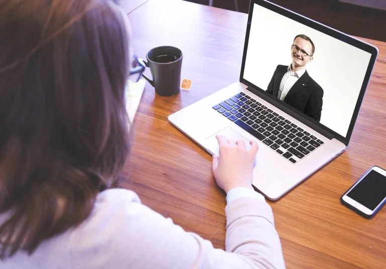 Computer Screen Business Meeting