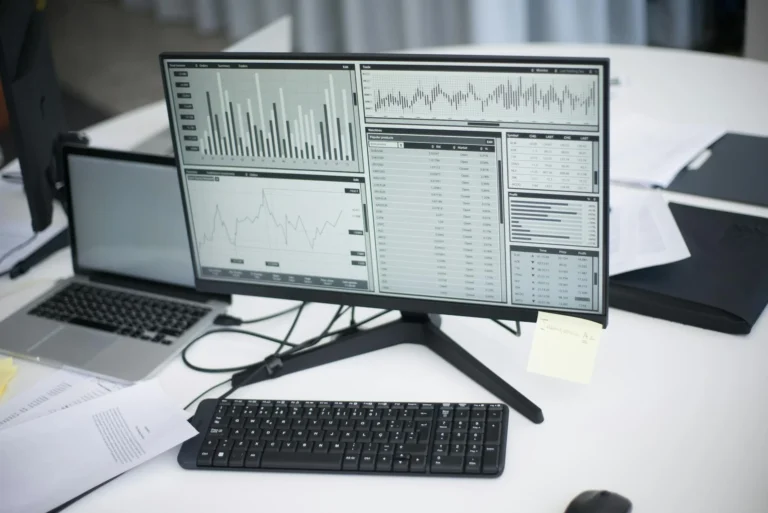 Computer Screen Digital Analytics
