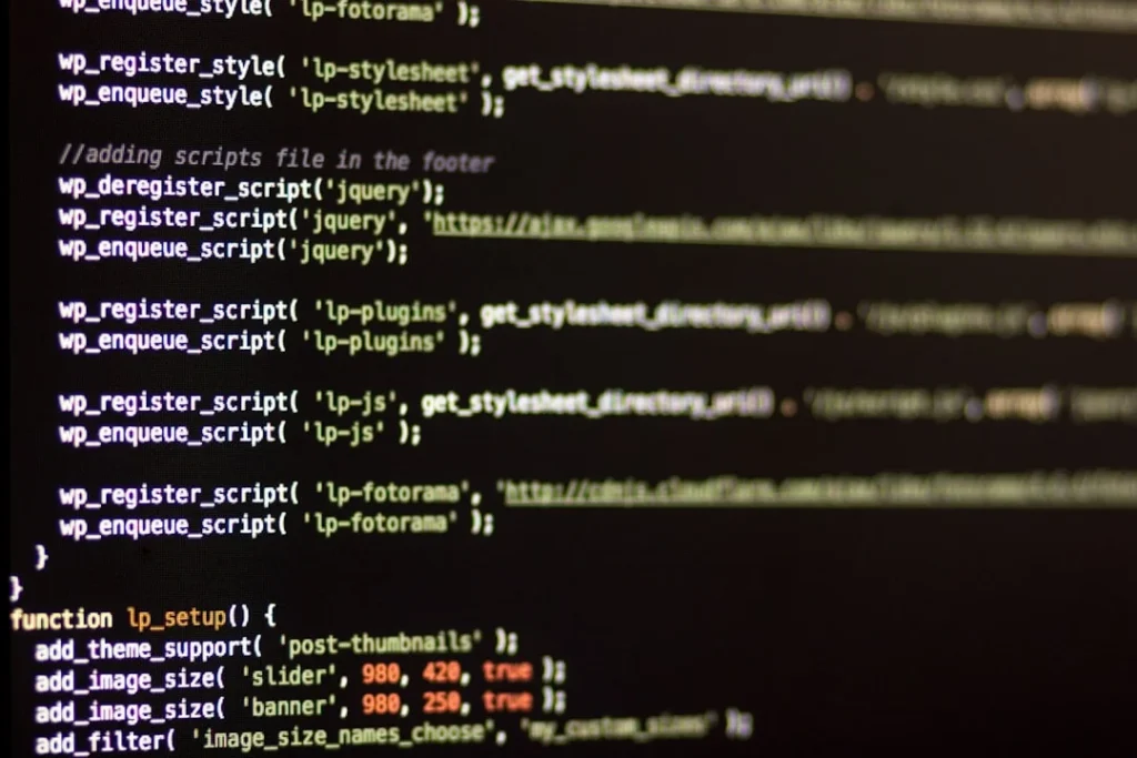 Computer Screen Website Design