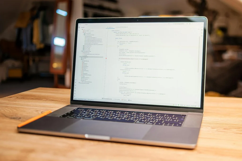 Web Developer Laptop Screen