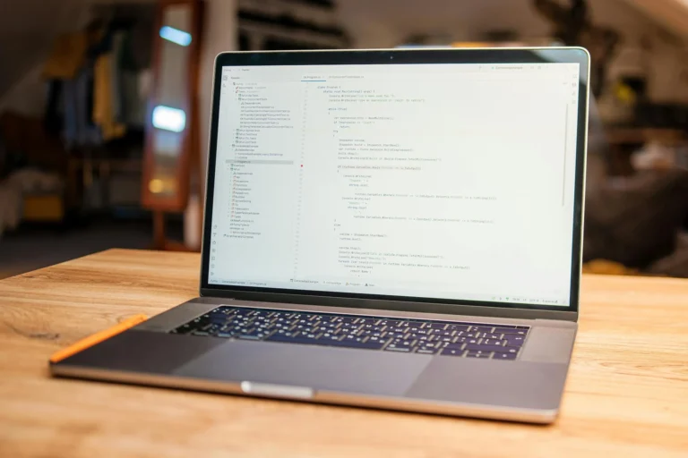 Web Developer Laptop Screen